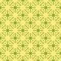 Green Pattern on yellow background. Seamless pattern. Abstract.